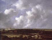 Jacob van Ruisdael View of the Dunes near Bl oemendaal with Bleaching Fields oil painting reproduction
